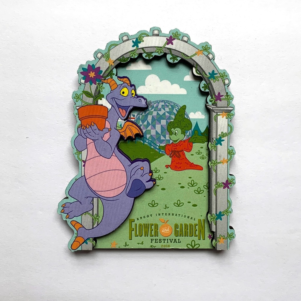 Epcot Flower and Garden Festival 2016 Figment Refrigerator Magnet